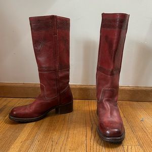 Frye embroidered Campus boots